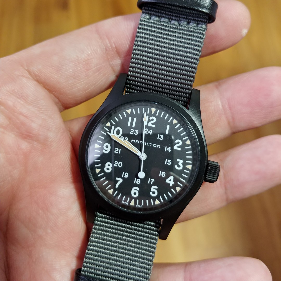 Hamilton Khaki Field Mechanical Watch Men S Fashion Watches On Carousell