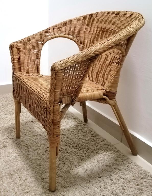 Ikea Agen Chair Rattan Bamboo Armchair Furniture And Home Living Furniture Chairs On Carousell 5104