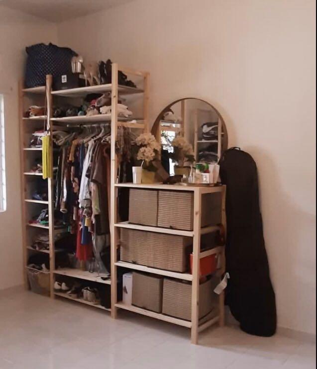 Ikea Ivar Shelving Modular Wardrobe Furniture Shelves Drawers On Carousell