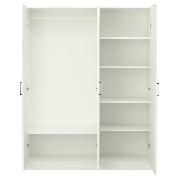 White Wardrobe Closet With Mirror Dandk Organizer