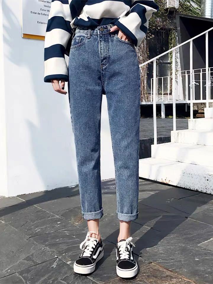 Korean Boyfriend Jeans, Women's Fashion 