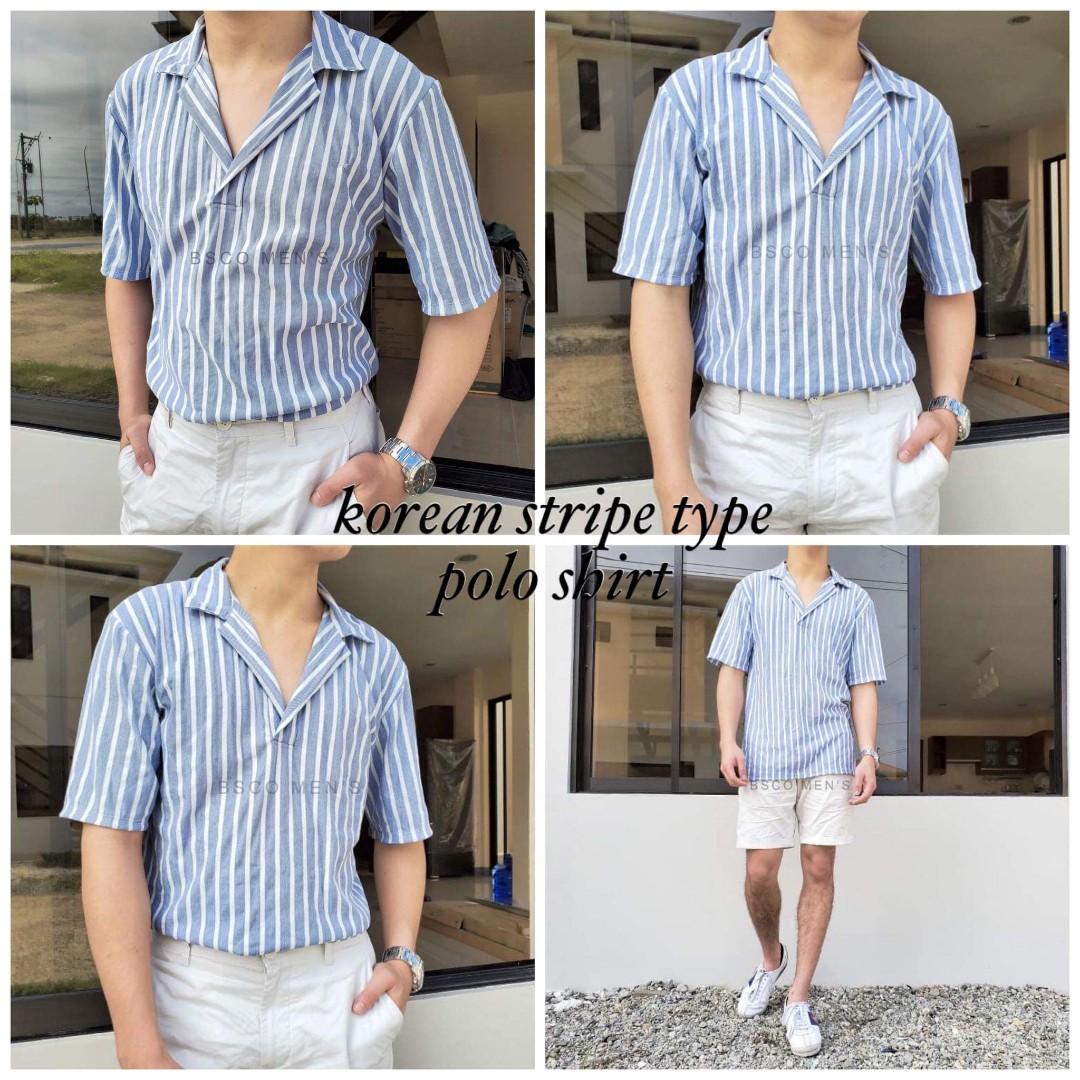 KOREAN STRIPE TYPE POLO SHIRT