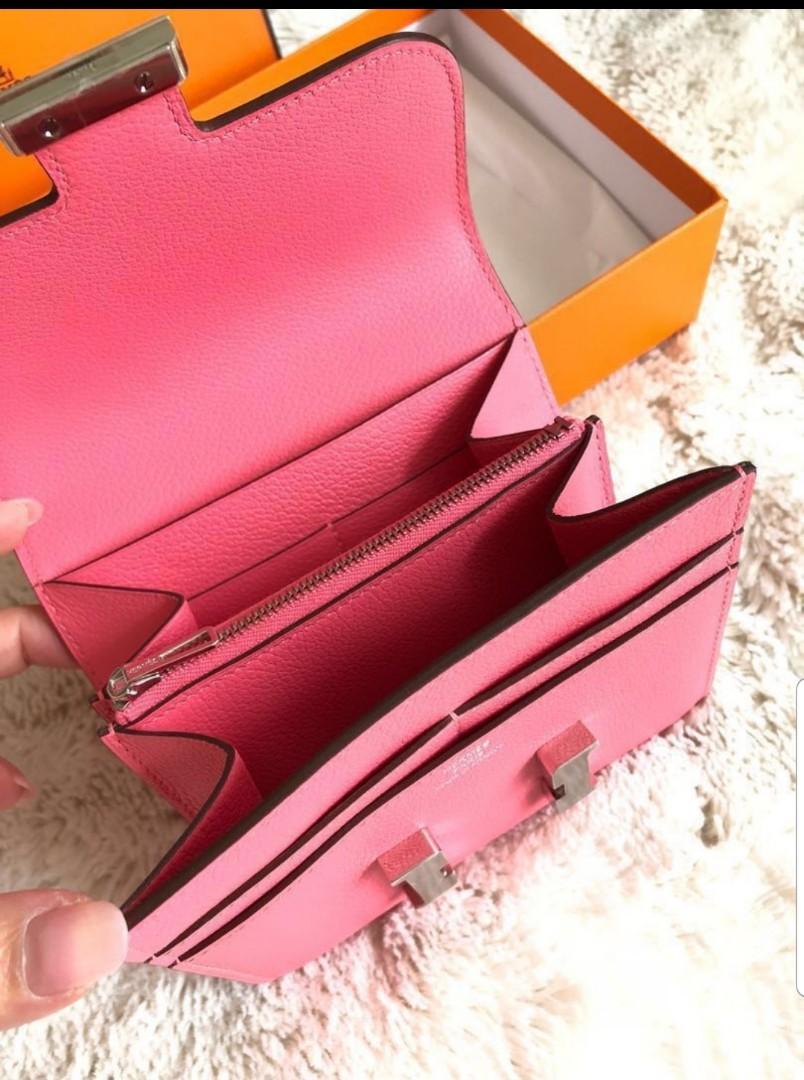 Hermes constance top short wallet