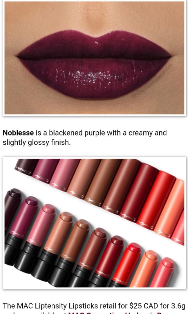 Mac Lipstick In Noblesse Health Beauty Makeup On Carousell