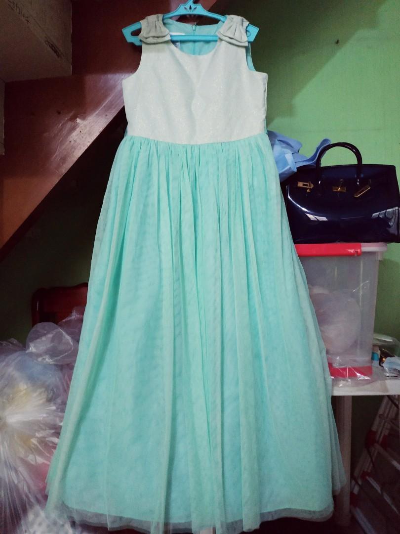mint green dress for kids