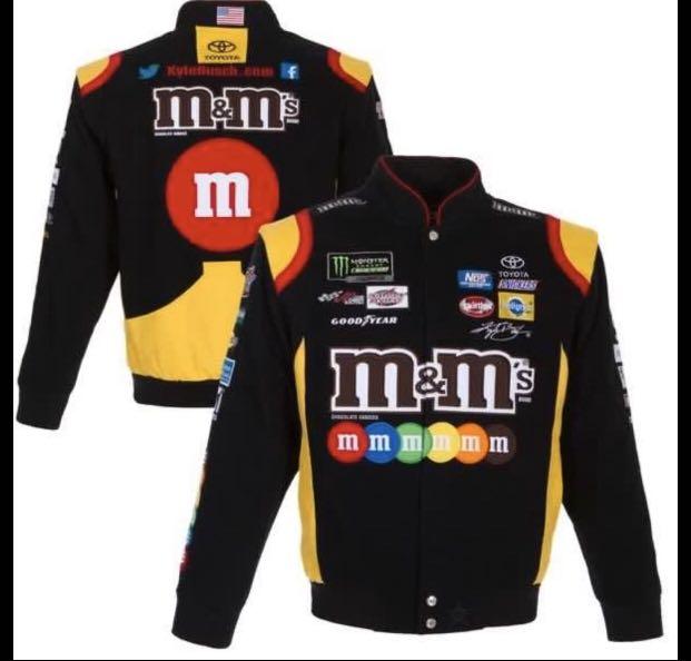 M&M nascar jacket, Motorcycles, Motorcycle Apparel on Carousell
