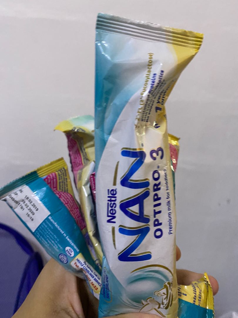 Nestle nan milk powder sample, Babies & Kids, Nursing & Feeding