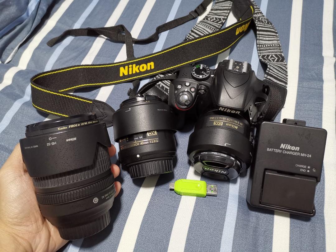 Nikon D3300 Body With 35mm And 40mm Lenses Photography Cameras Dslr On Carousell