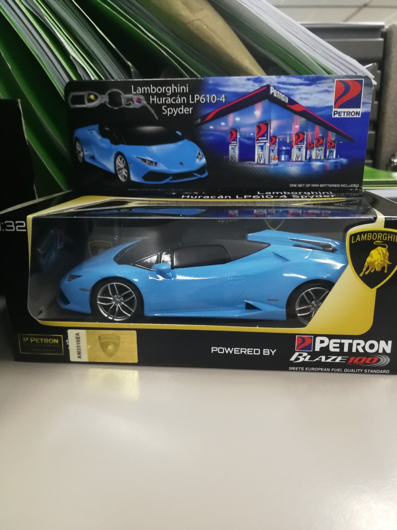 blue lamborghini toy car