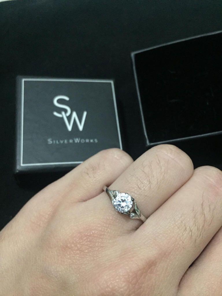 Silverworks Engagement Ring Price 2024 www.alhudapk