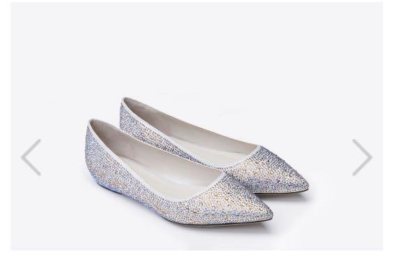 silver bridal sandals