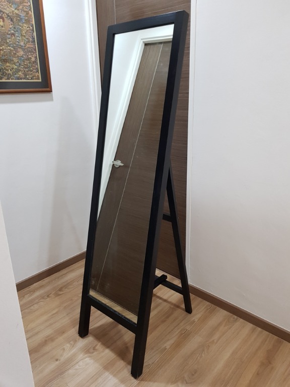 Solid Wooden Frame Standing Mirror, Furniture & Home Living, Home Decor
