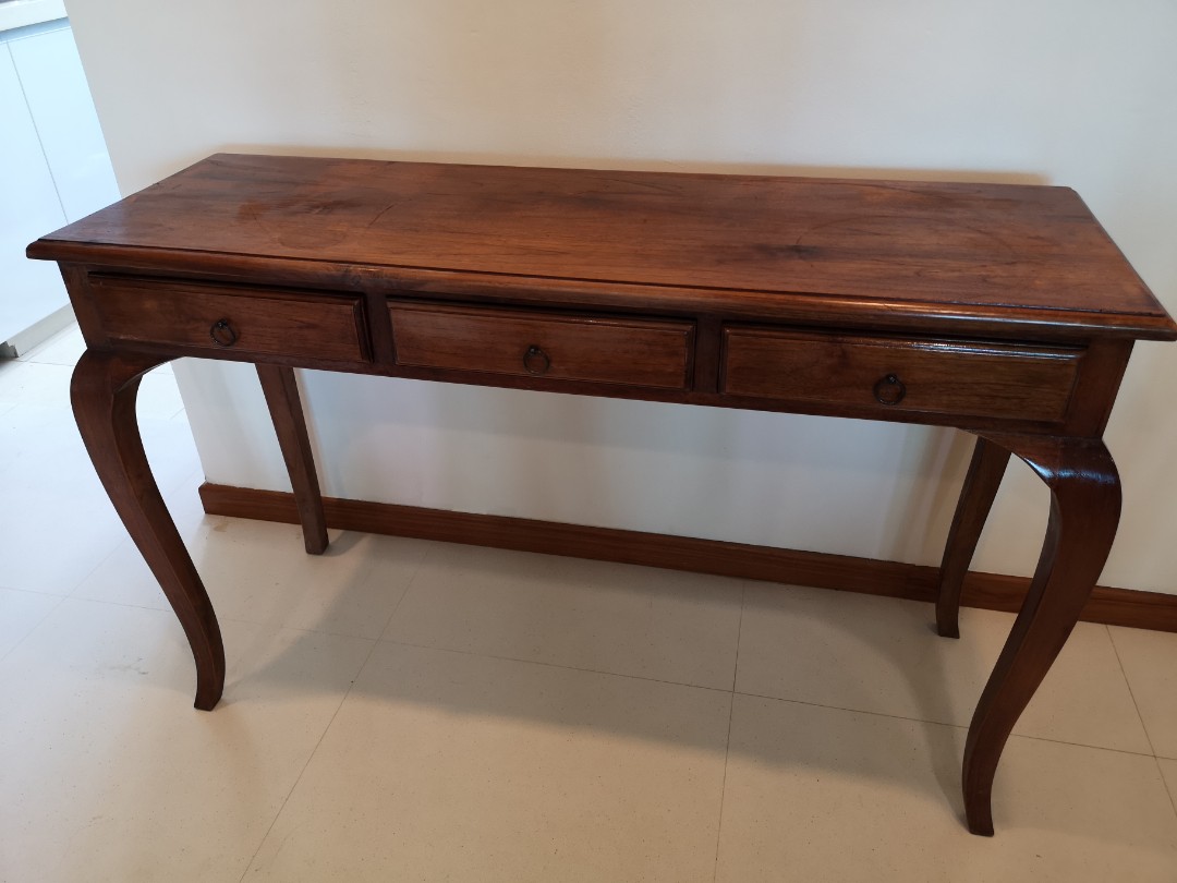 Teakwood Dressing Console Table Furniture Tables Chairs On Carousell