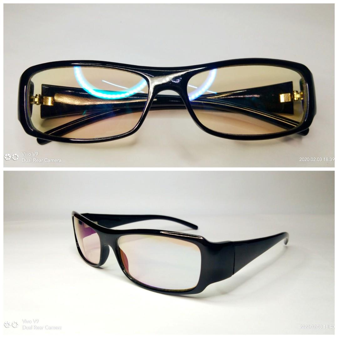 green tint on glasses