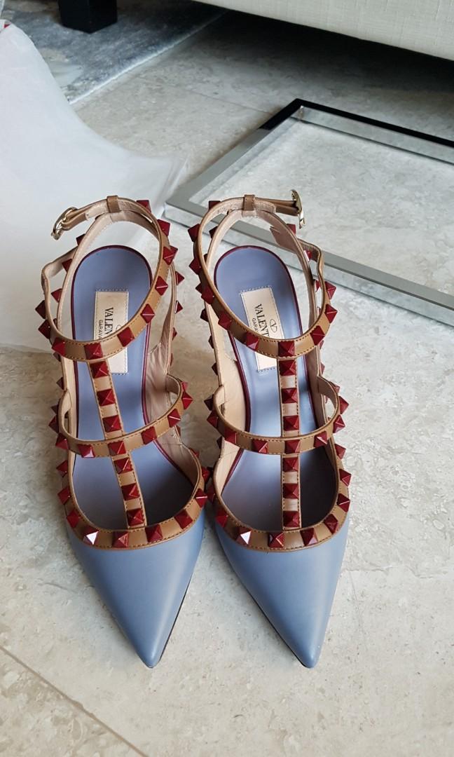 Valentino Rockstud Heels Women S Fashion Shoes Heels On Carousell