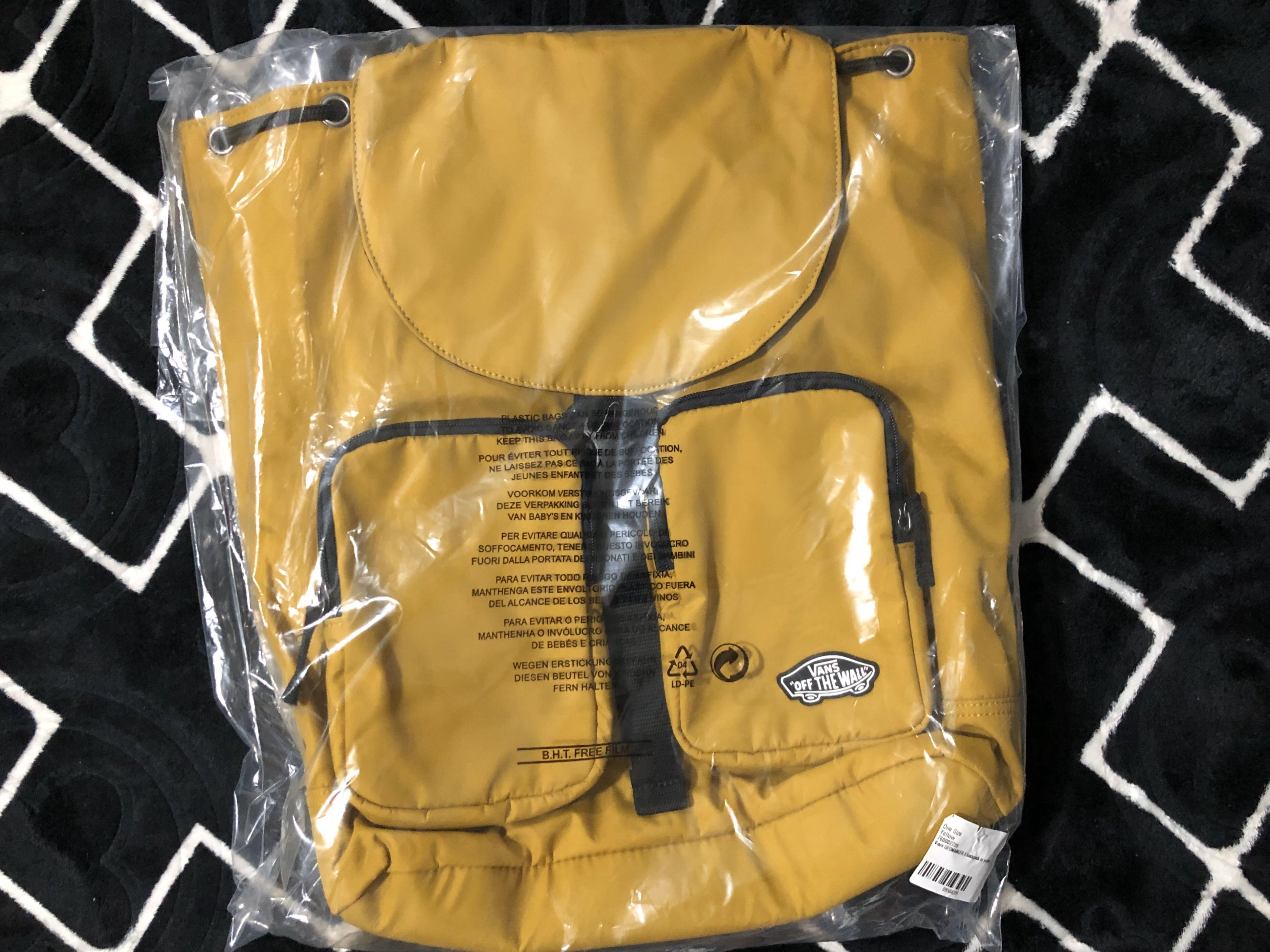 yellow vans backpack