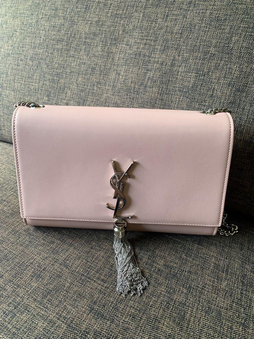 Ysl pink top tassel bag