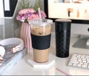 The conscious dUCk drinkware set in black