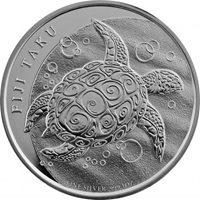 (one coin left) 2012 1 oz FIJI TAKU Silver Coin in PLASTIC FLIPS