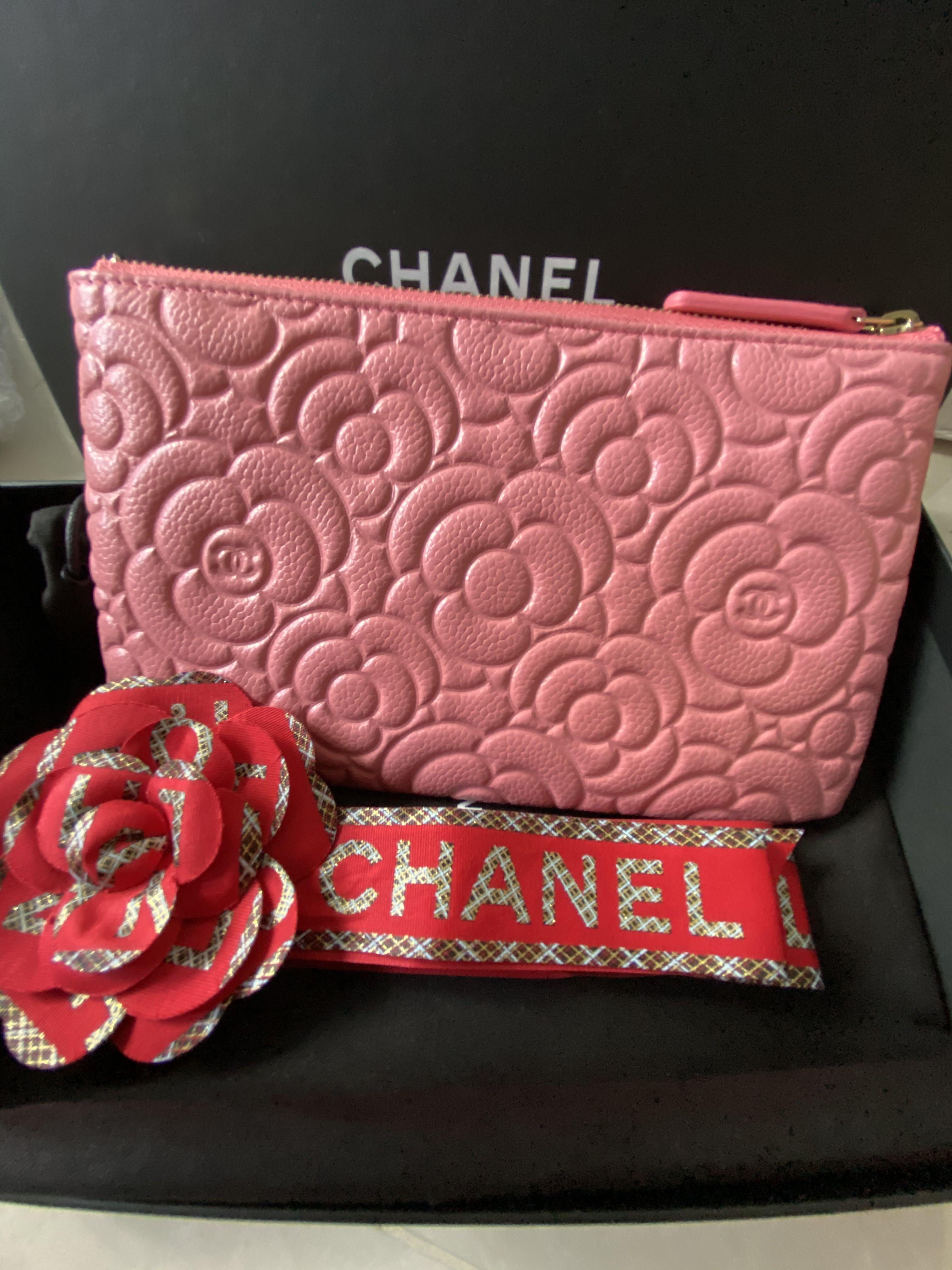 20P Chanel Camellia Pink O Case 🌟Caviar, Luxury, Bags & Wallets on  Carousell