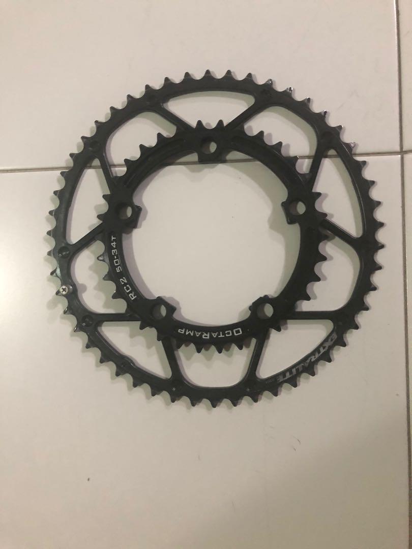 94 Grams Superlight Chainring Extralite Octaramp Rc 2 94 G 50 34t Chainring Set d 110mm Sports Equipment Bicycles Parts Parts Accessories On Carousell