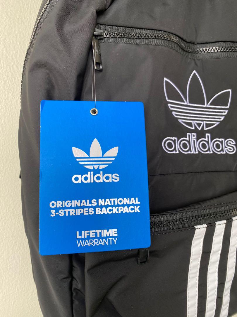 Adidas Originals National 3 Stripes Backpack Men s Fashion Bags