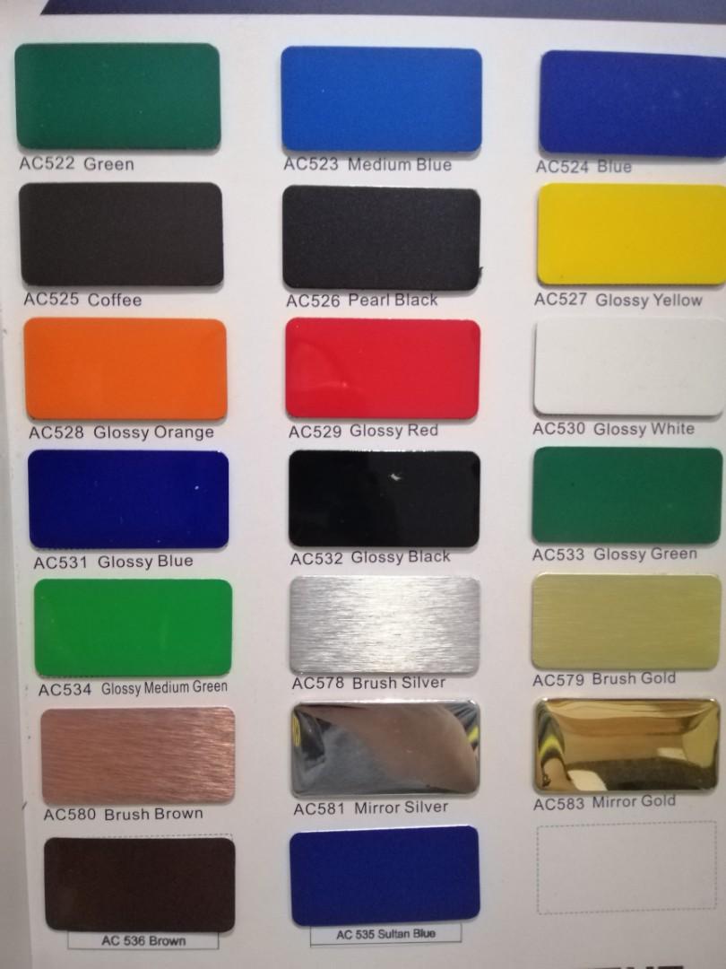 Composite Color Chart