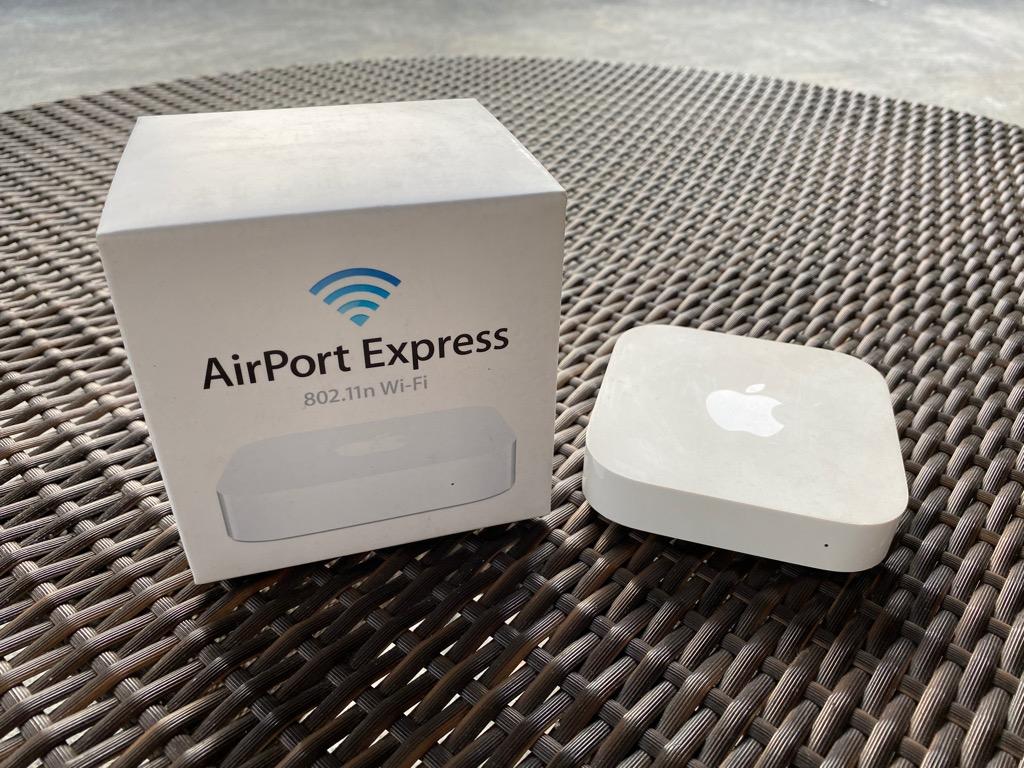 Apple AirPort Express Router in Excellent Condition comes with original box  and accessories, Computers & Tech, Parts & Accessories, Other Accessories  on Carousell