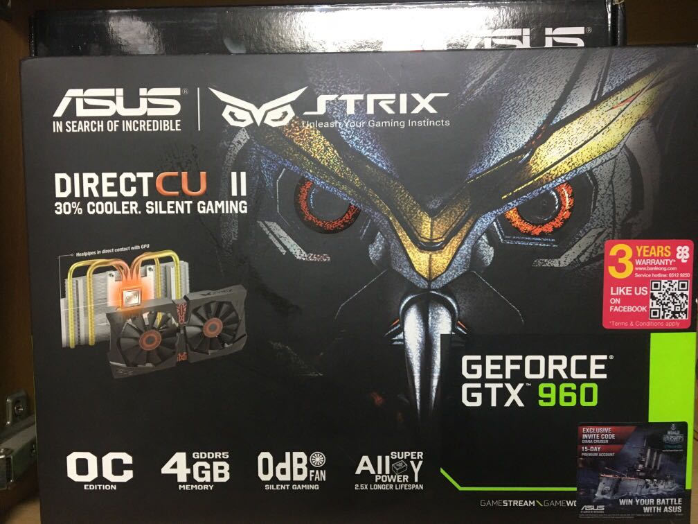 Asus Strix Geforce Gtx 960 4gb Graphics Card Computers Tech Parts Accessories Networking On Carousell Asus Strix Geforce Gtx 960 4gb Graphics Card Computers Tech Parts Accessories Networking On Carousell