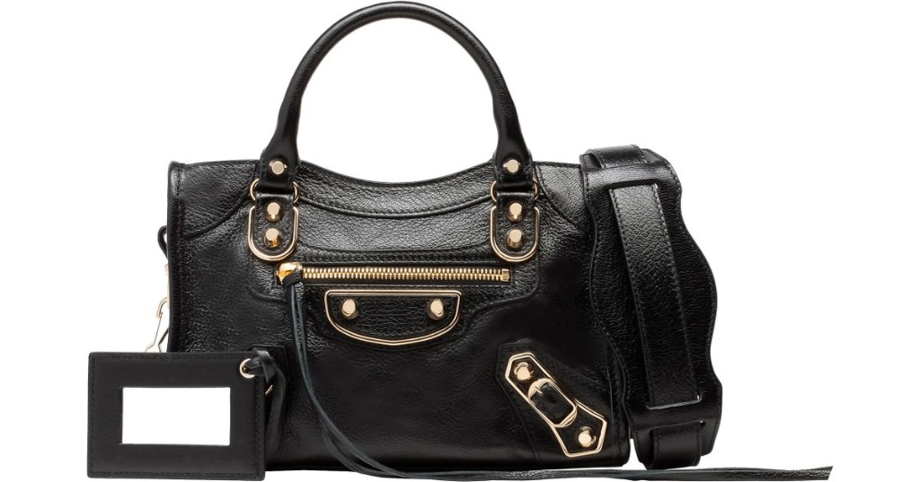 balenciaga small city metallic edge