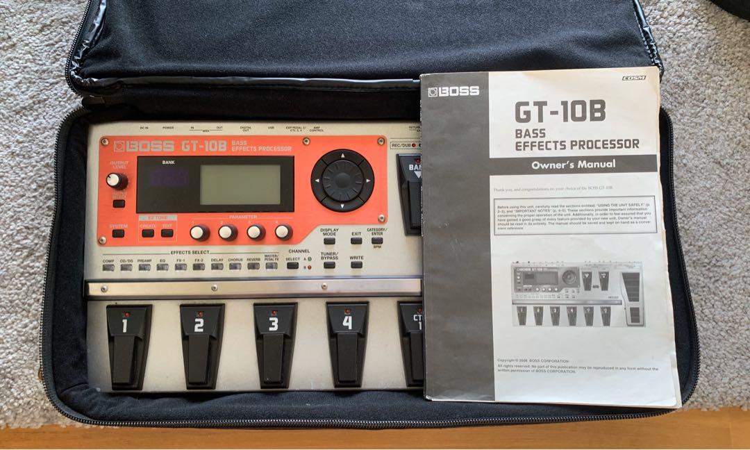 Boss GT10B Bass Guitar MultiEffects Pedal (Full Set), Hobbies & Toys, Music & Media, Music