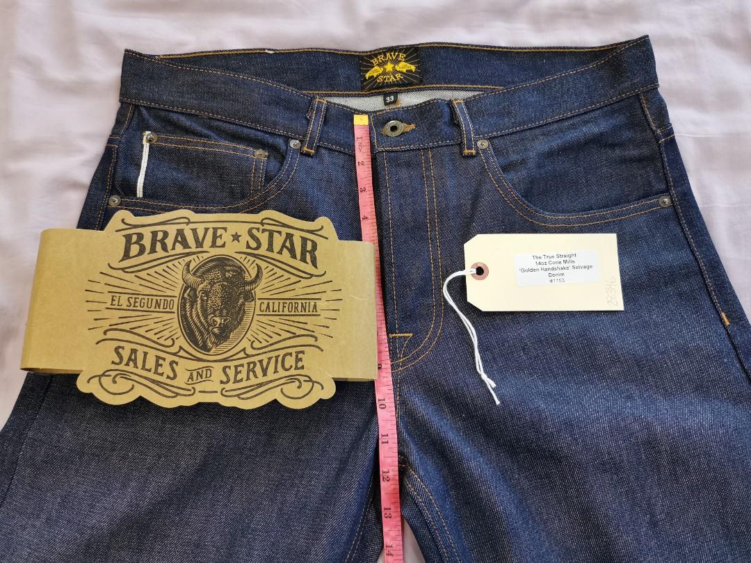 Brave Star raw selvedge Jeans 14oz 33' inch Levi's 501 style