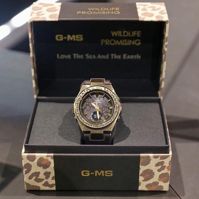 Casio MSG S200WLP 5A Baby G Analog Digital LIMITED EDITION WILDLIFE PROMISING Collaboration Model Sporty Design Dark Brown Resin Band Leopard Gold
