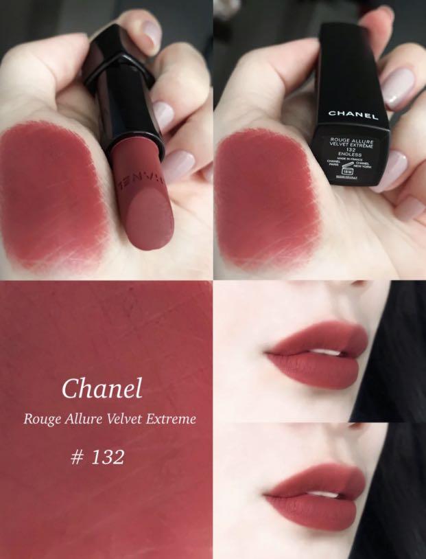 Bliv ophidset Akrobatik Hvert år Chanel 2020 Rouge Allure Velvet 132 Endless 限量唇膏, 美容＆化妝品, 健康及美容- 皮膚護理, 化妝品-  Carousell