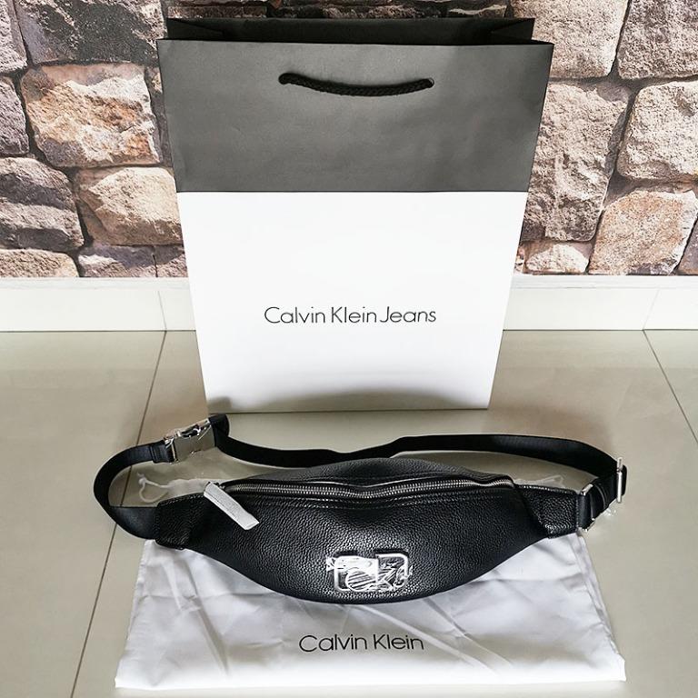 Calvin klein pebble leather fanny pack new arrivals