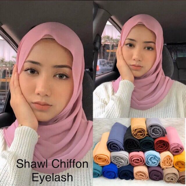 Shawl chiffon eyelash Clearance