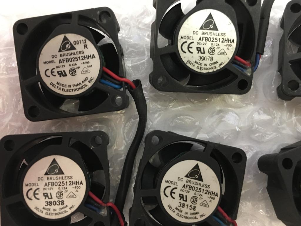 Delta Afb02512hha Dc12v 0 12a 25x25x10mm 3pin 3wire Cooling Fan Electronics Computer Parts Accessories On Carousell
