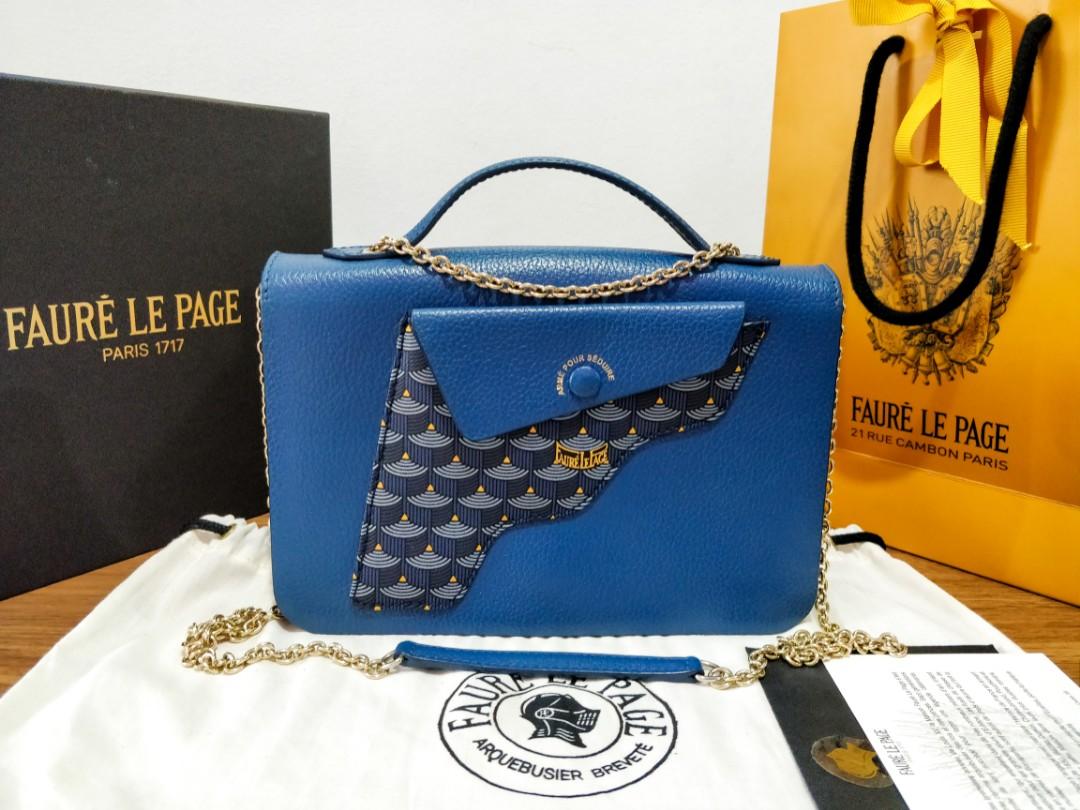 Fauré Le Page Calibre 21 Bag - Blue Shoulder Bags, Handbags - FLP20062