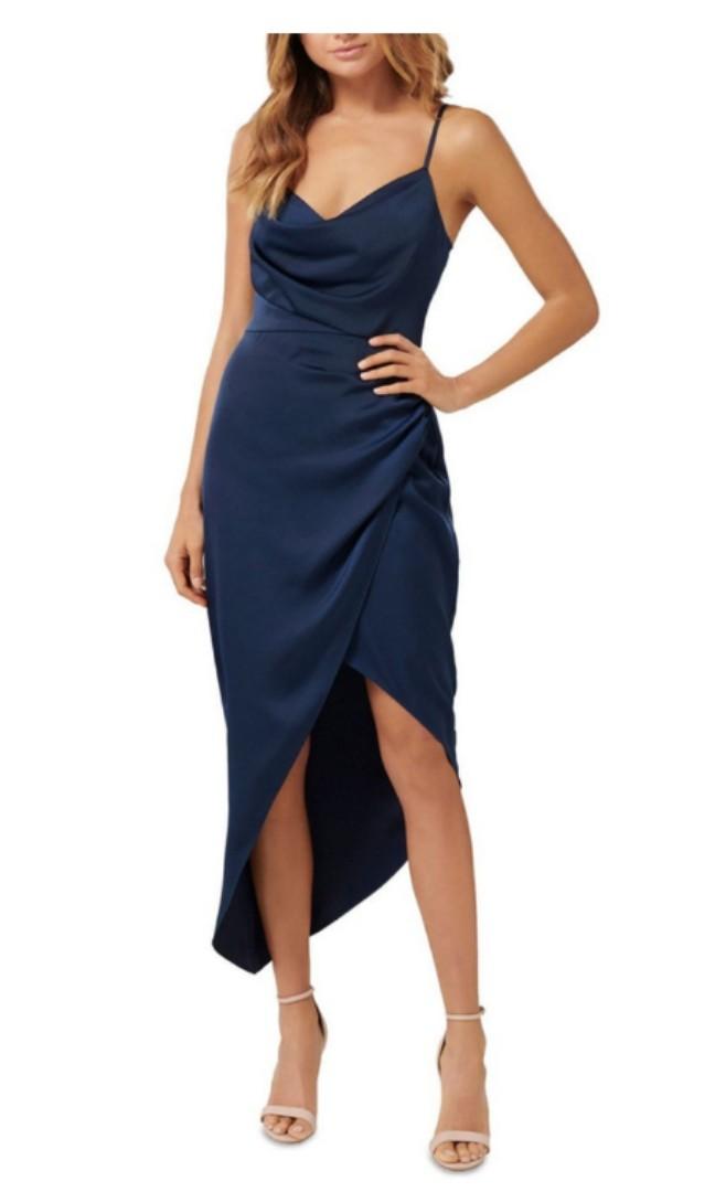 Forever New Kahlia Asymmetric Cowl Neck Dress