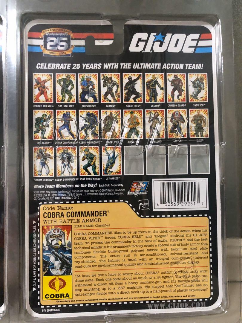 GI Joe 25th anniversary cobra commander armoured toy, Hobbies &