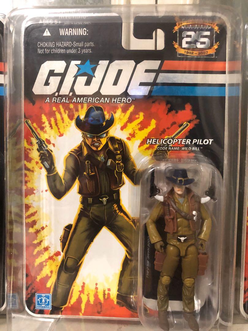 GI Joe 25th Anniversary Foil Carded Helicopter Pilot Wild Bill Toys,  Hobbies & Toys, Toys & Games on Carousell