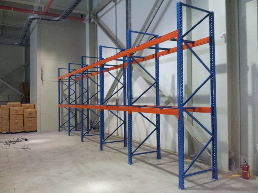 Heavy Duty Pallet Rack - 2 Level tie beam type Rack, Furniture & Home ...