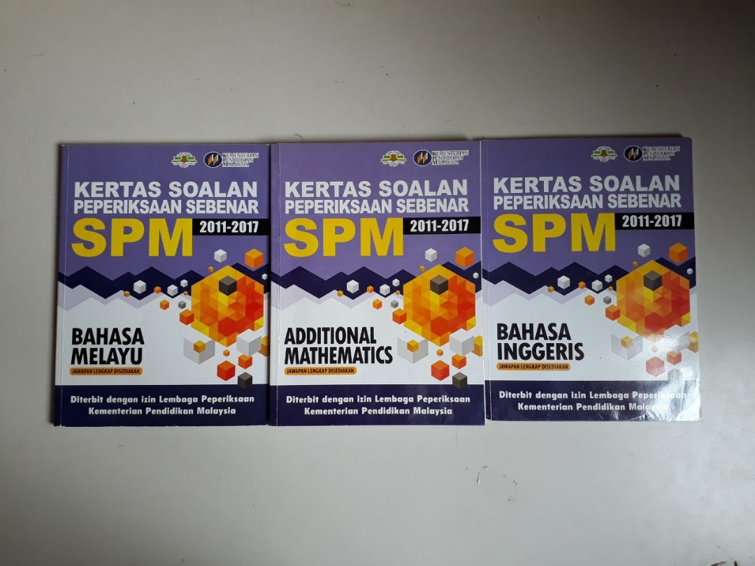 Kertas Soalan Peperiksaan Sebenar SPM 20112017 (Addmath, English