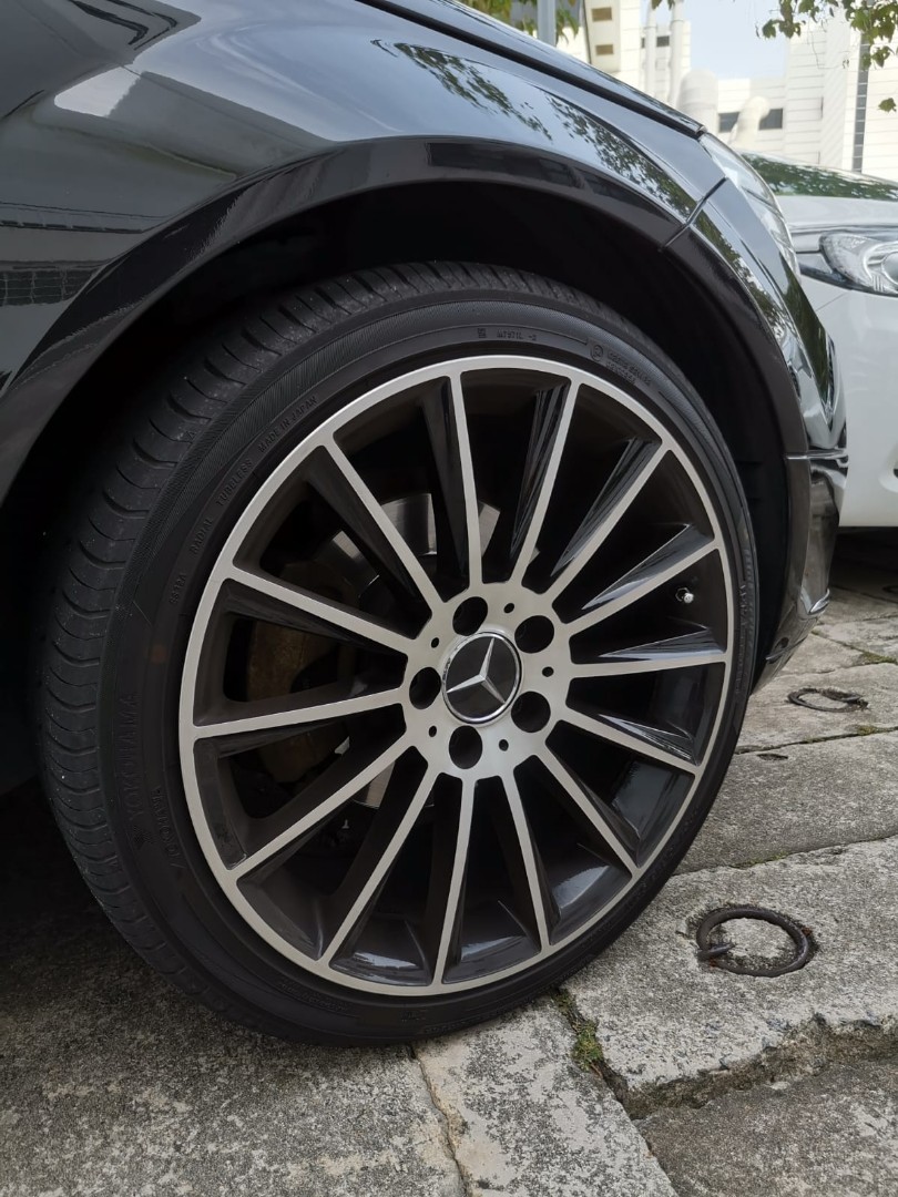 Mercedes rims, Car Accessories, Tyres & Rims on Carousell