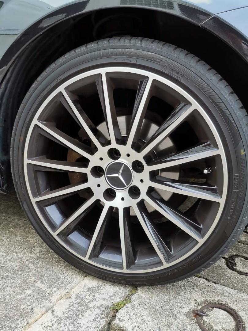 Mercedes rims, Car Accessories, Tyres & Rims on Carousell