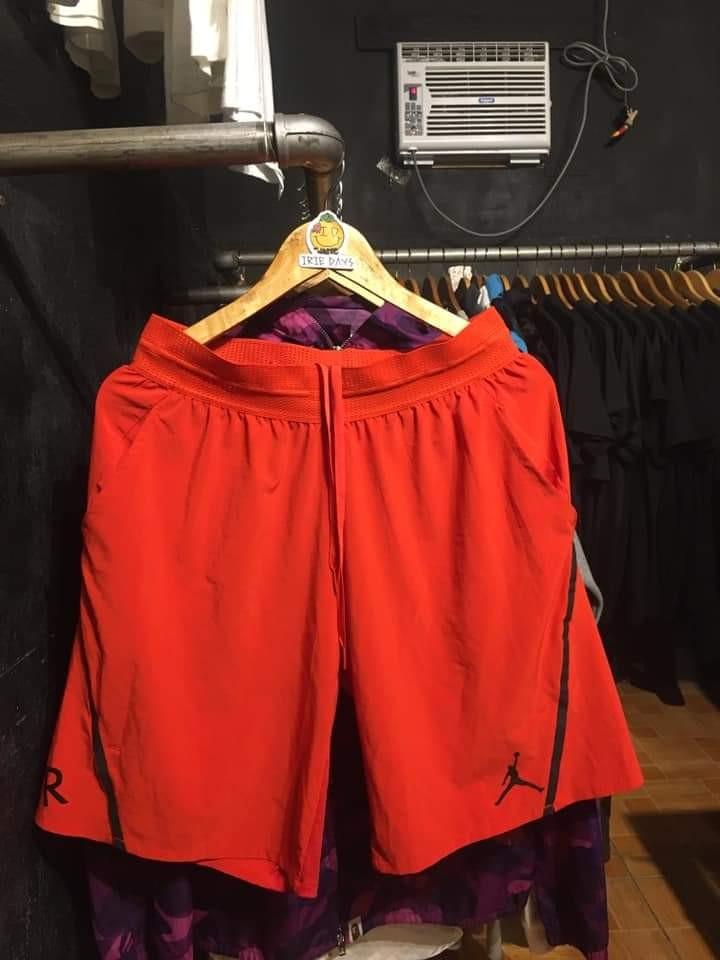 orange jordan shorts