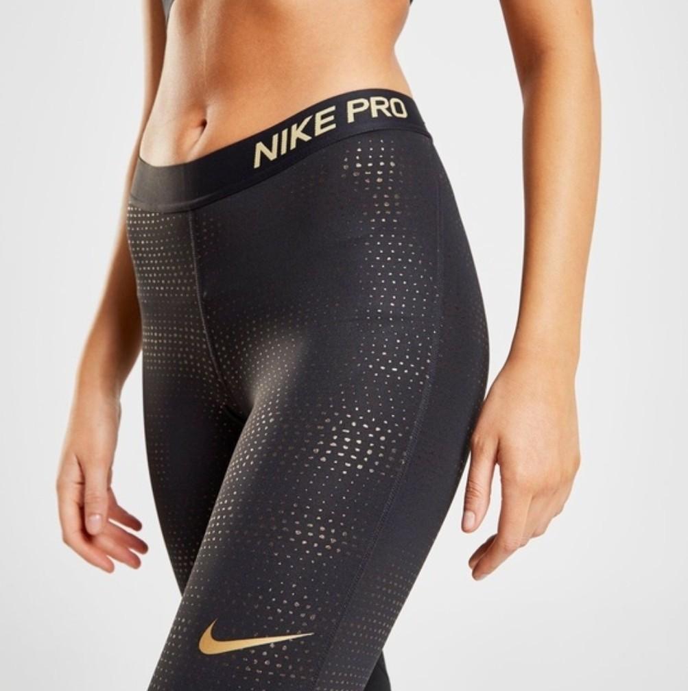 Nike Pro Metallic Dots Compression Leggings Size S, Men's Activewear on Carousell