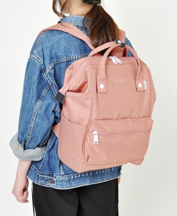 Ready Anello heat regulation polyester mouthpiece backpack Natural Pink