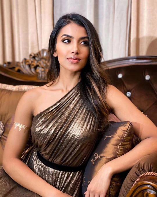 Bcbg sales metallic gown