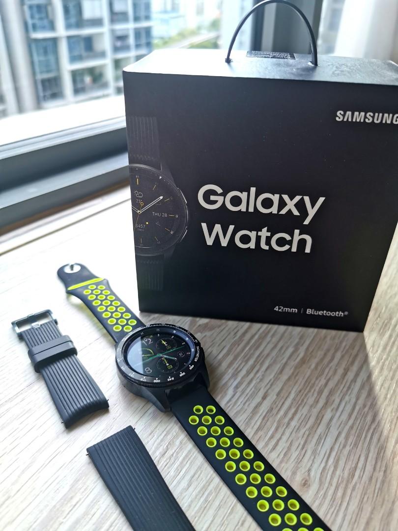 Samsung Galaxy Watch 42mm Midnight Black Mobile Phones Gadgets Wearables Smart Watches on Carousell